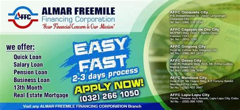 lending company in lapu-lapu city|Almar Freemile Financing Corp. .